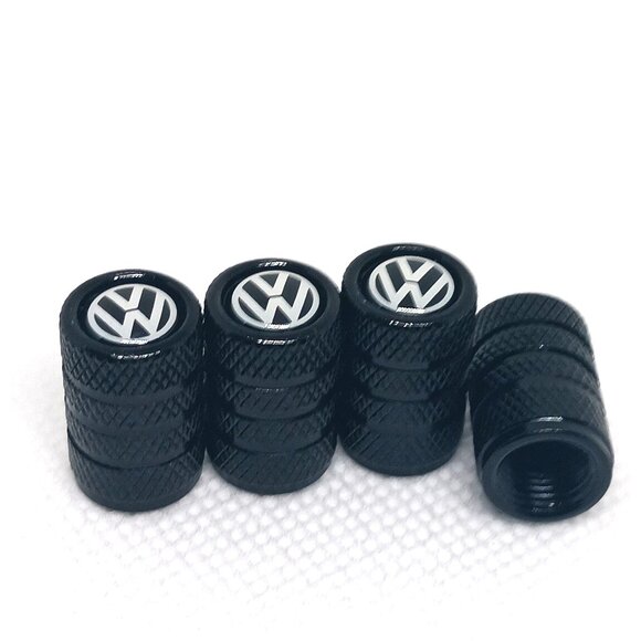 VOLKSWAGEN TIRE CAPS UNIVERSAL VALVE STEM CAP 4 PER PACK INCLUDED - Picture 4 of 5